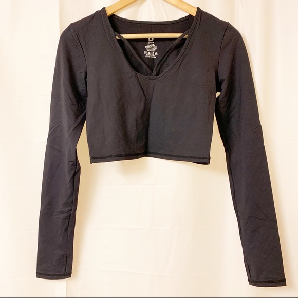 Buffbunny Collection Tops - Buffbunny Collection Black Cross My Heart Crop Top